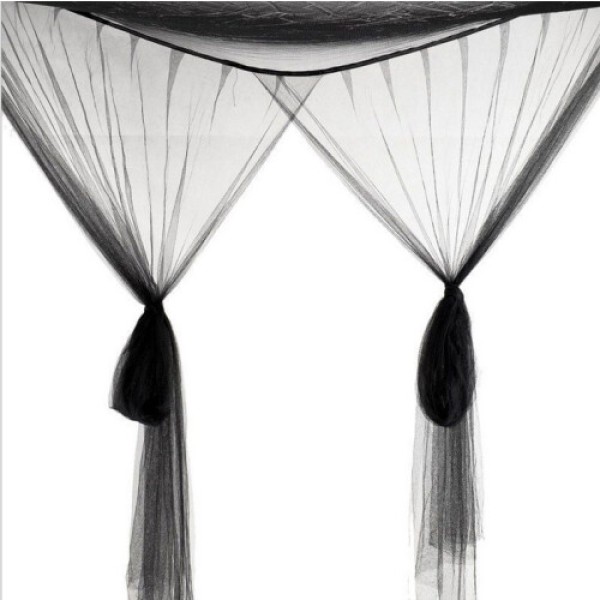 Mosquito Net for Bed, Large Black Bedspread, Hammock for Girls, Bed Net for Single Bed to King Size Bed, Easy Installation